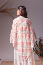 Load image into Gallery viewer, Rose hand crochet shawl