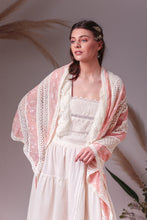 Load image into Gallery viewer, Rose hand crochet shawl