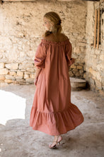 Load image into Gallery viewer, Off the Shoulder Maxi Dress