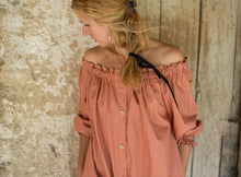 Load image into Gallery viewer, Off the Shoulder Maxi Dress