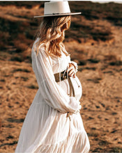 Load image into Gallery viewer, ZARIA Bohemian wedding cotton dress Custom Made