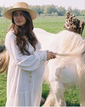 Load image into Gallery viewer, ZARIA Bohemian wedding cotton dress Custom Made