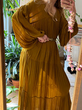 Load image into Gallery viewer, GODDESS GOLDEN OLIVE DRESS
