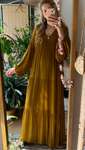Load image into Gallery viewer, GODDESS GOLDEN OLIVE DRESS
