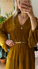 Load image into Gallery viewer, GODDESS GOLDEN OLIVE DRESS

