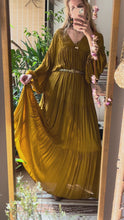 Load and play video in Gallery viewer, GODDESS GOLDEN OLIVE DRESS
