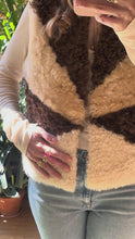 Load and play video in Gallery viewer, PATCHWORK SHEEPSKIN VEST

