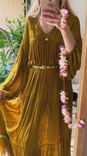 Load and play video in Gallery viewer, GODDESS GOLDEN OLIVE DRESS
